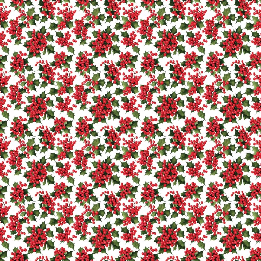 Mistletoe Berries Pattern Acrylic Sheets - CMB Pattern Acrylic